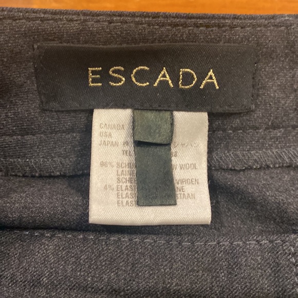 Womens Escada trouser workwear dark academia straight leg pant black - Picture 8 of 9